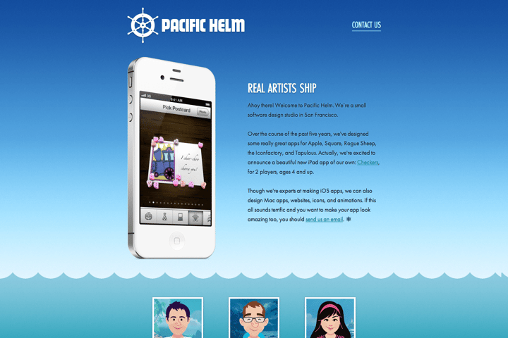 Pacific Helm website preview